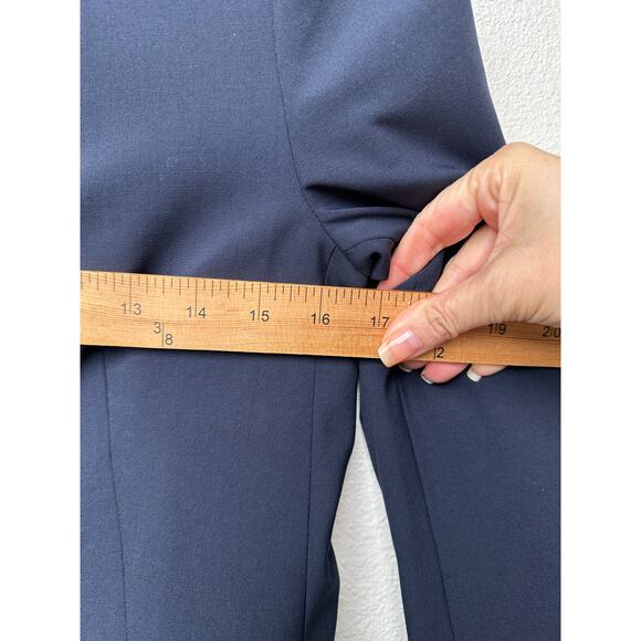 NWT Theory Lanai Edition Deep Navy Open-Front Blazer Women’s US 6 - Picture 8 of 10